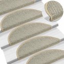SAMOPRZYLEPNE NAKŁADKI NA SCHODY 15 SZT. 56X17X3CM SZARE