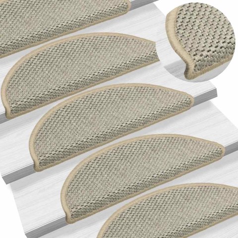 SAMOPRZYLEPNE NAKŁADKI NA SCHODY 15 SZT. 56X17X3CM SZARE