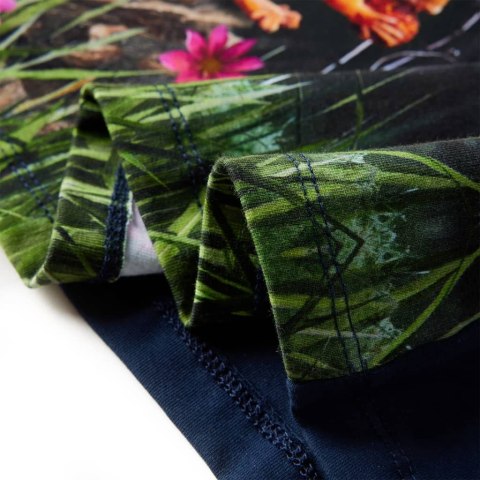 SUKIENKA DZIECIĘCA Z DŁUGIMI RĘKAWAMI GRANATOWA 140