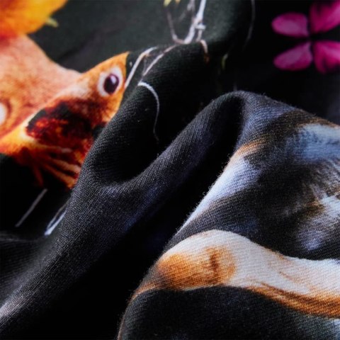 SUKIENKA DZIECIĘCA Z DŁUGIMI RĘKAWAMI GRANATOWA 140