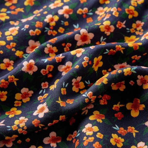 SUKIENKA DZIECIĘCA Z DŁUGIMI RĘKAWAMI GRANATOWA 92