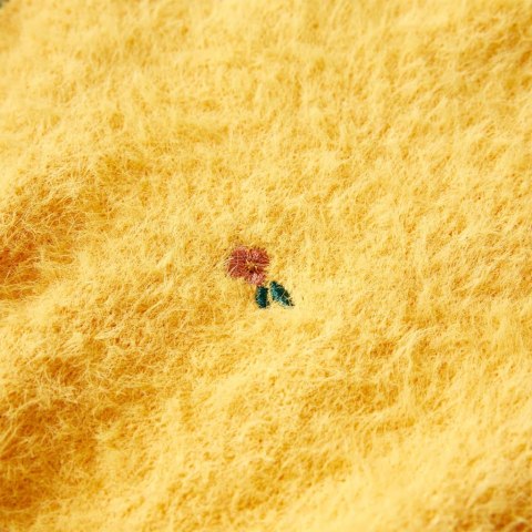 SWETER DZIECIĘCY Z DZIANINY OCHRA 104