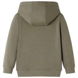 BLUZA DZIECIĘCA Z KAPTUREM KHAKI 140