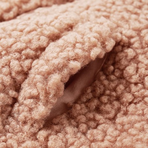 KURTKA DZIECIĘCA ZE SZTUCZNEGO FUTERKA Z KAPTUREM JASNY KONIAK 104