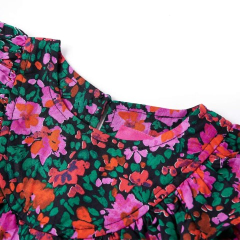 SUKIENKA DZIECIĘCA Z DŁUGIMI RĘKAWAMI JASKRAWY RÓŻ 116