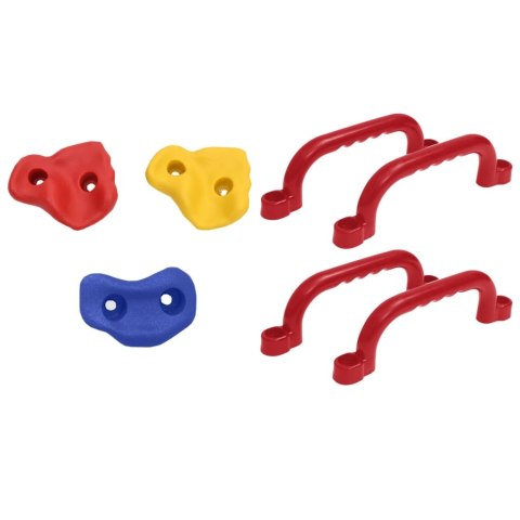 2 SIEDZISKA HUŚTAWKI Z LINKAMI NIEBIESKIE + KAMIENIE DO ŚCIANKI WSPINACZKOWEJ