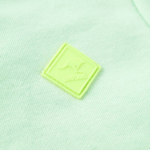 BLUZA DZIECIĘCA Z KAPTUREM I ZAPIĘCIEM NA ZAMEK JASNA ZIELEŃ 116