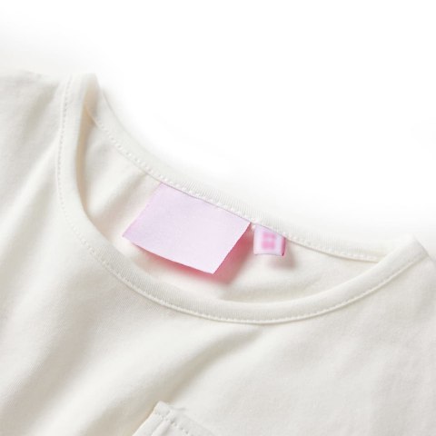 SUKIENKA DZIECIĘCA Z KRÓTKIMI RĘKAWAMI ECRU 116