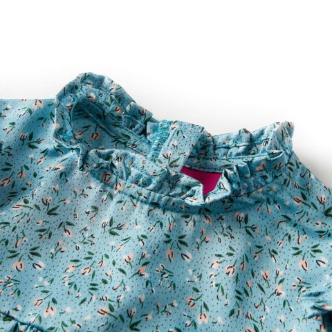 SUKIENKA DZIECIĘCA Z DŁUGIMI RĘKAWAMI NIEBIESKA 92