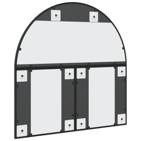LUSTRO ŚCIENNE CZARNE 80X80CM ZAKOŃCZONE ŁUKIEM ŻELAZO