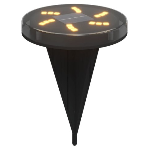 SOLARNE LAMPKI GRUNTOWE Z KOLCAMI 12 SZT. CIEPŁE BIAŁE LED IP65