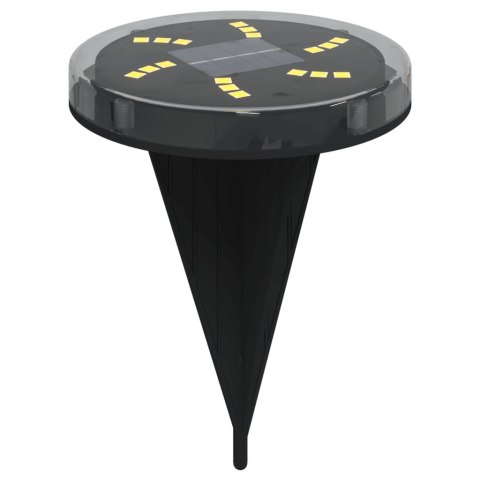 SOLARNE LAMPKI GRUNTOWE Z KOLCAMI 12 SZT. CIEPŁE BIAŁE LED IP65