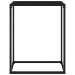 STOLIK KONSOLOWY CZARNY 60X35X75CMSZKŁO HARTOWANE