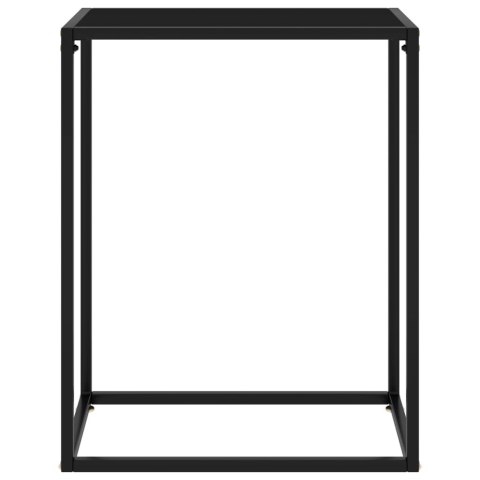 STOLIK KONSOLOWY CZARNY 60X35X75CMSZKŁO HARTOWANE