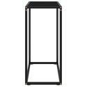 STOLIK KONSOLOWY CZARNY 60X35X75CMSZKŁO HARTOWANE