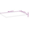 BLAT STOŁU PROSTOKĄTNY 80X50X2CM LITE DREWNO AKACJOWE