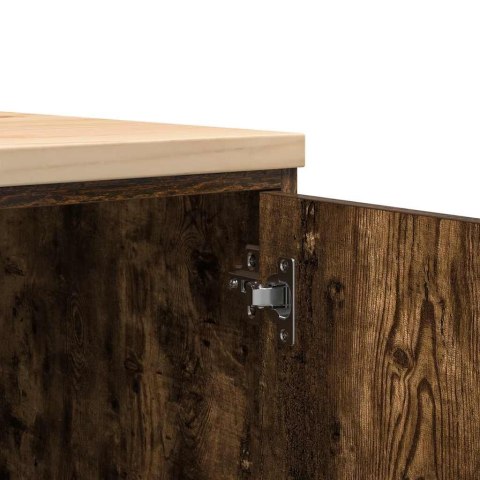 GARAŻOWA SZAFKA DO PRZECHOWYWANIA DĄB WĘDZONY 60X51X85CM