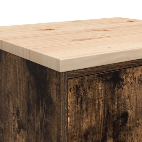 GARAŻOWA SZAFKA DO PRZECHOWYWANIA DĄB WĘDZONY 60X51X85CM