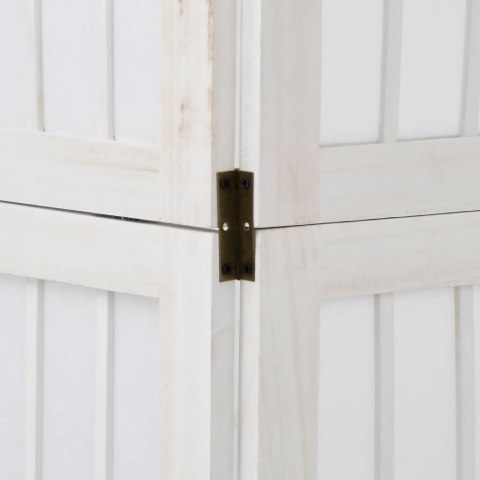 PARAWAN POKOJOWY 6PANELOWY BIAŁY LITE DREWNO PAULOWNI