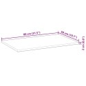BLAT STOŁU PROSTOKĄTNY 80X50X2CM LITE DREWNO AKACJOWE