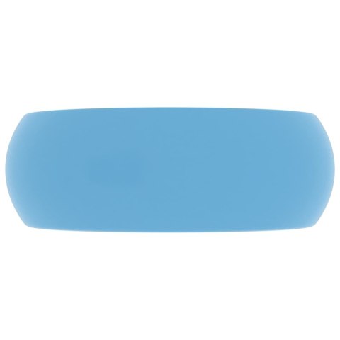 LUKSUSOWA OKRĄGŁA UMYWALKA MATOWY BŁĘKIT 40X15CM CERAMIKA