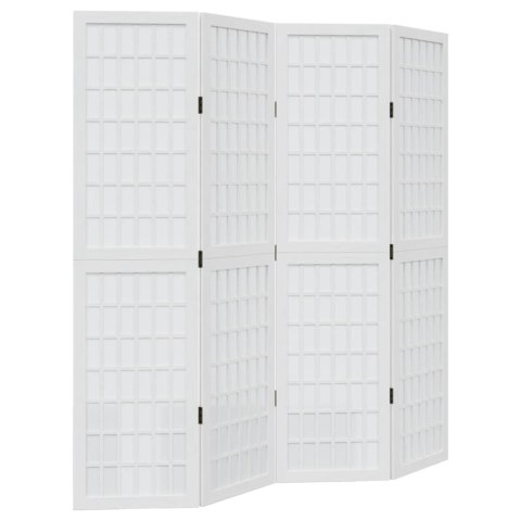 PARAWAN POKOJOWY 4-PANELOWY BIAŁY LITE DREWNO PAULOWNI