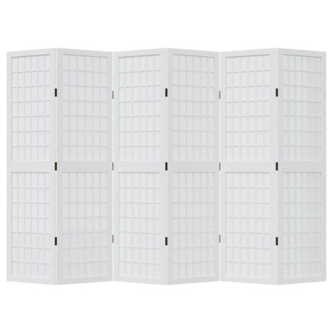 PARAWAN POKOJOWY 6-PANELOWY BIAŁY LITE DREWNO PAULOWNI