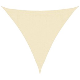 ŻAGIEL OGRODOWY HDPE TRÓJKĄTNY 3,6X3,6X3,6M KREMOWY