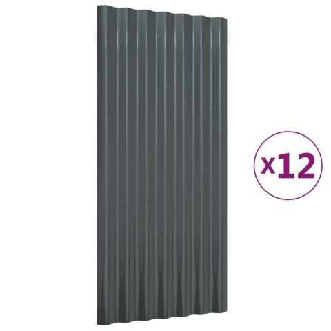PANELE DACHOWE 12 SZT. MALOWANA PROSZKOWO STAL 80X36CM