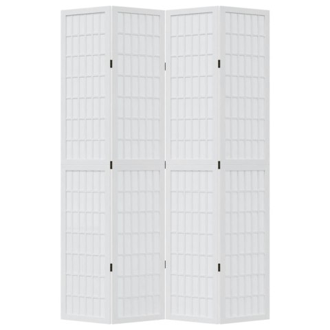 PARAWAN POKOJOWY 4-PANELOWY BIAŁY LITE DREWNO PAULOWNI