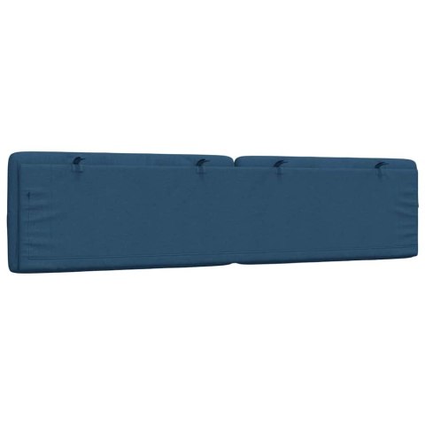 PODUSZKA NA WEZGŁOWIE NIEBIESKA 200CM TKANINA