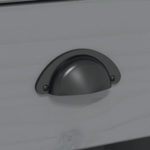 STOLIK KONSOLOWY BODO SZARY 91X35X74CM DREWNO SOSNOWE