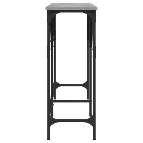 VidaXL Stolik konsolowy, szary dąb sonoma, 180x29x75 cm