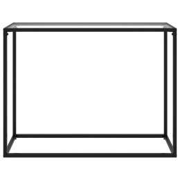 STOLIK KONSOLOWY PRZEZROCZYSTY 100X35X75CM SZKŁO HARTOWANE