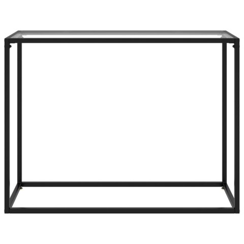 STOLIK KONSOLOWY PRZEZROCZYSTY 100X35X75CM SZKŁO HARTOWANE