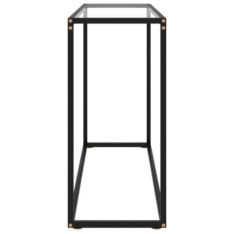 STOLIK KONSOLOWY PRZEZROCZYSTY 100X35X75CM SZKŁO HARTOWANE