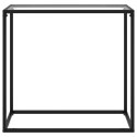 STOLIK KONSOLOWY PRZEZROCZYSTY 80X35X75CM SZKŁO HARTOWANE