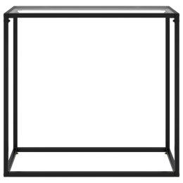 STOLIK KONSOLOWY PRZEZROCZYSTY 80X35X75CM SZKŁO HARTOWANE