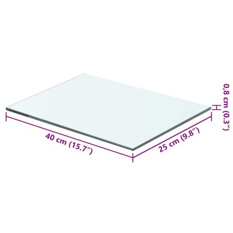 SZKLANY BEZBARWNY PANEL 40X25CM