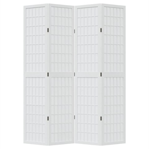 PARAWAN POKOJOWY 4-PANELOWY BIAŁY LITE DREWNO PAULOWNI