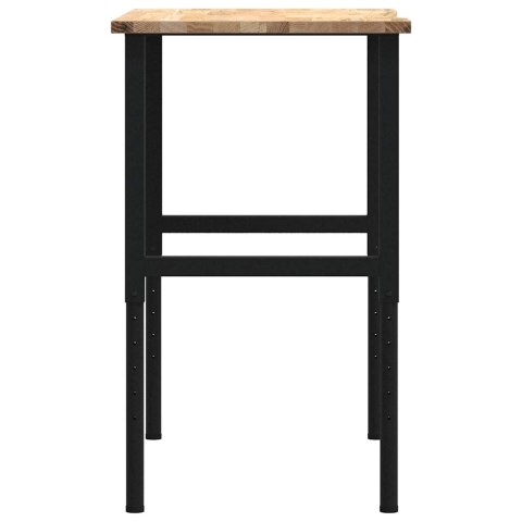 STOLIK ROBOCZY 100X60X(71,5-98)CM DREWNO DĘBOWE