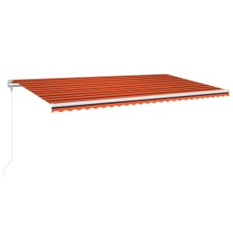 AUTOMATYCZNIE ZWIJANA MARKIZA LED I CZUJNIK WIATRU 600X300CM
