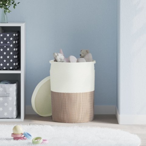 KOSZ Z POKRYWĄ DO PRZECHOWYWANIA ZABAWEK KOCA UBRAŃ RĘCZNIKÓW 37X50