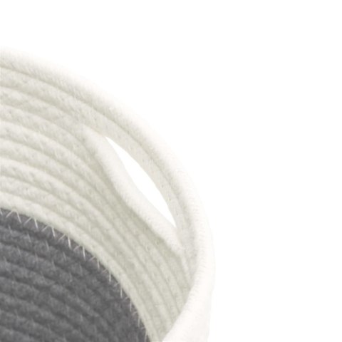 KOSZ BAWEŁNIANY DO PRZECHOWYWANIA ZABAWEK KOCA UBRAŃ RĘCZNIKÓW 2 SZT 24X18