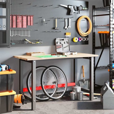 STOLIK ROBOCZY 140X60X81,5CM LITE DREWNO DĘBOWE