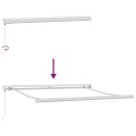 MANUALNA MARKIZA ROZKŁADANA W WIELOKOLOROWE PASKI 350X250CM