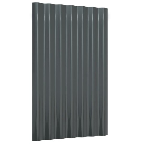 VidaXL Panele dachowe, 36 szt., malowana proszkowo stal, 60x36 cm