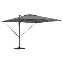 PARASOL OGRODOWY ROMA LED ANTRACYT 286X285X270CM PROSTOKĄTNY DUŻY TARAS OGRÓD