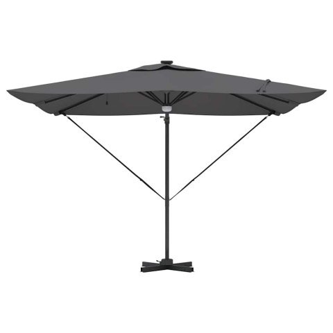 PARASOL OGRODOWY ROMA LED ANTRACYT 286X285X270CM PROSTOKĄTNY DUŻY TARAS OGRÓD