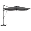 PARASOL OGRODOWY ROMA LED ANTRACYT 286X285X270CM PROSTOKĄTNY DUŻY TARAS OGRÓD